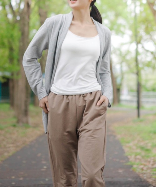 NAVY(ネイビー)の「UVカットトッパーカーディガン 制菌加工 UV対策 季節の変わり目に(カーディガン/ボレロ・レディース・ネイビー/ブラウン/ブラック/オリーブ/杢グレー・M/L/XL/S)」の13枚目の写真