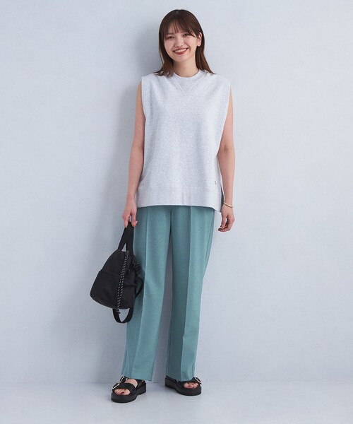 green label relaxing（グリーンレーベルリラクシング）の「【結論シリーズ】ニーハイフレアパンツ［size SHORT/TALLあり］（その他パンツ・レディース・モカ/イエロー/コバルトブルー/ネイビー/ナチュラル/ブラウン/ターコイズブルー・SHORT/34/36/38/40/TALL）」の8枚目の写真