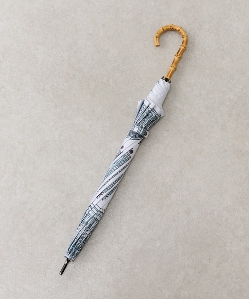 BEARDSLEY（ビアズリー）の「晴雨兼用ショート傘（版画）（長傘・レディース・グレー・FREE）」の6枚目の写真