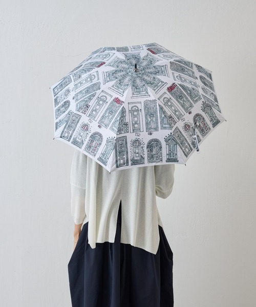 BEARDSLEY（ビアズリー）の「晴雨兼用ショート傘（版画）（長傘・レディース・グレー・FREE）」の11枚目の写真