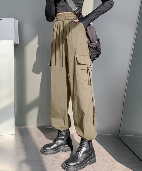 LADY LIKE（レディライク）の「ウエストゴムカーゴパンツ（カーゴ