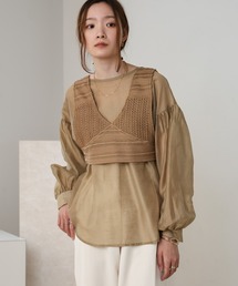 Bab | 【nao×Bab】クロシェビスチェセット2WAYブラウス(シャツ/ブラウス)