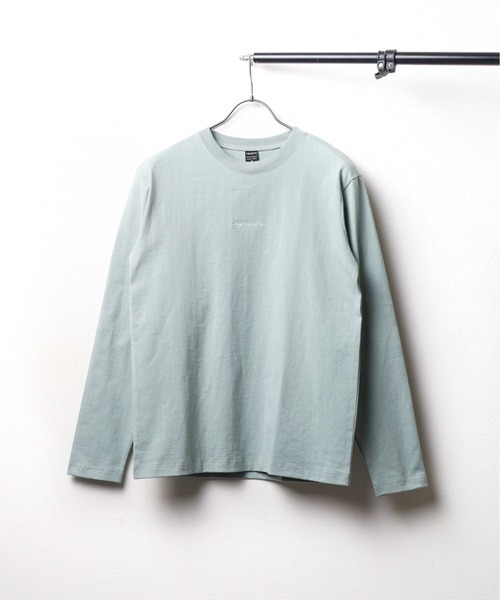 B.I.D.(ビーアイディー)の「《ミドルウェイト クルーネック刺繍ロングスリーブカットソー(Tシャツ/カットソー・レディース・ブラック/ミント/ホワイト・MEDIUM/LARGE)」の1枚目の写真