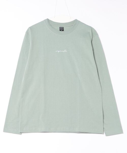 B.I.D.(ビーアイディー)の「《ミドルウェイト クルーネック刺繍ロングスリーブカットソー(Tシャツ/カットソー・レディース・ブラック/ミント/ホワイト・MEDIUM/LARGE)」の9枚目の写真