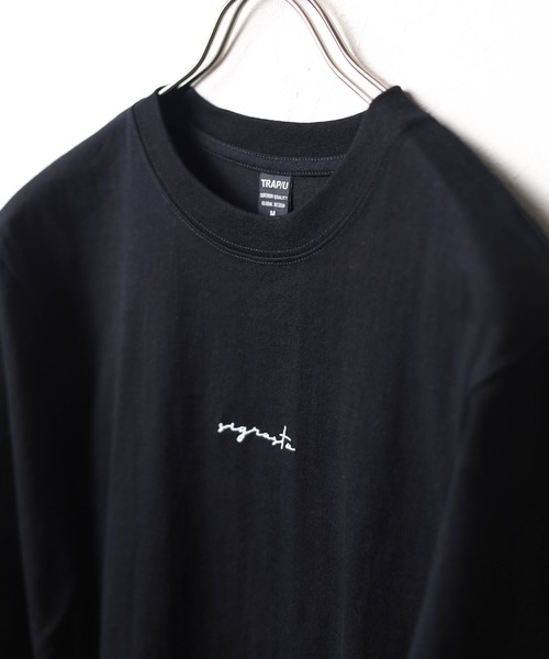 B.I.D.(ビーアイディー)の「《ミドルウェイト クルーネック刺繍ロングスリーブカットソー(Tシャツ/カットソー・レディース・ブラック/ミント/ホワイト・MEDIUM/LARGE)」の7枚目の写真