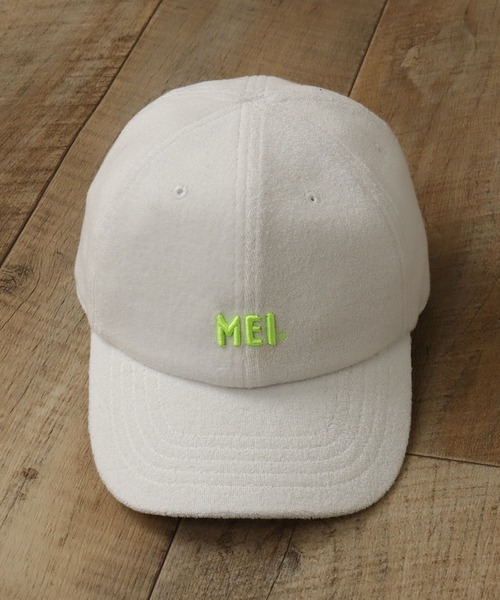 MEI（メイ）の「【MEI/メイ】MEI LOW CAP PILE/ロゴ刺繍パイルローキャップ（キャップ・メンズ・ホワイト/ライトブルー/ブラック/ライトピンク/グレー・FREE）」の2枚目の写真