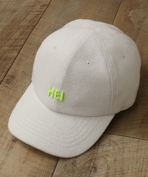 MEI（メイ）の「【MEI/メイ】MEI LOW CAP PILE/ロゴ刺繍パイルローキャップ（キャップ・メンズ・ホワイト/ライトブルー/ブラック/ライトピンク/グレー・FREE）」の9枚目の写真