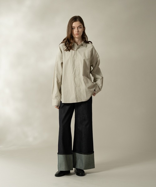 selle glant(セレグランテ)の「ASSORTED REGULAR COLLAR SHIRTS/アソートレギュラーカラーシャツ(シャツ/ブラウス・メンズ・ブルー/ブルー系/ナチュラル/オフホワイト・LARGE/MEDIUM/SMALL)」の8枚目の写真