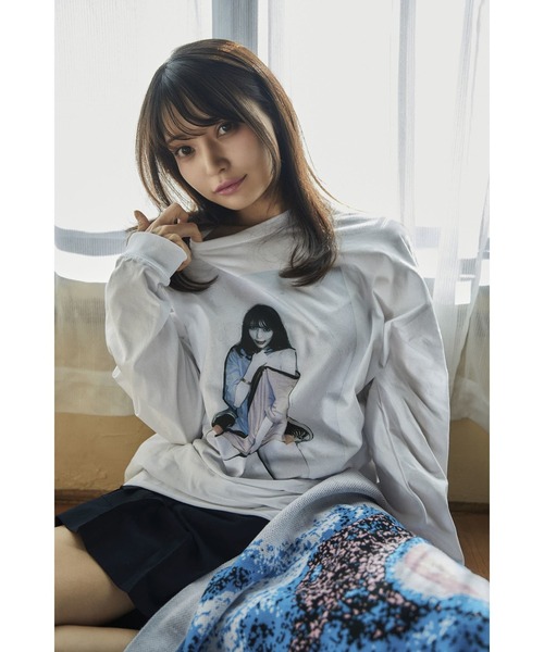 CONVERSE TOKYO（コンバーストウキョウ）の「【CONVERSE TOKYO×米原康正×似鳥沙也加】PAINT ART LONG SLEEVE TEE(1)（Tシャツ/カットソー・レディース・ホワイト・FREE）」の3枚目の写真