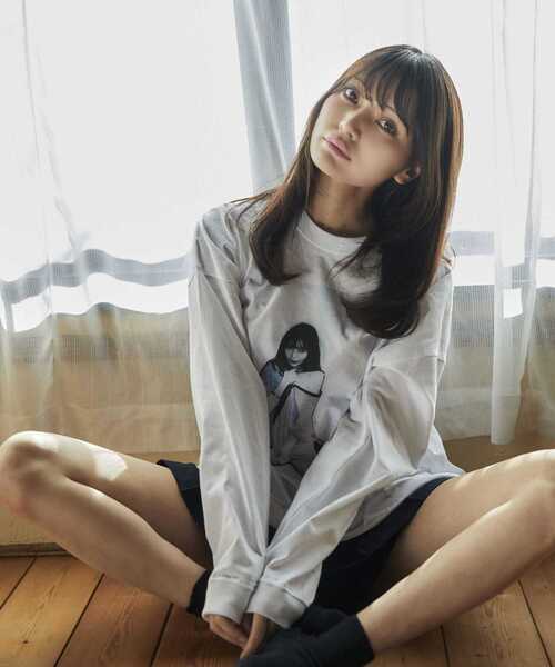CONVERSE TOKYO（コンバーストウキョウ）の「【CONVERSE TOKYO×米原康正×似鳥沙也加】PAINT ART LONG SLEEVE TEE(1)（Tシャツ/カットソー・レディース・ホワイト・FREE）」の4枚目の写真