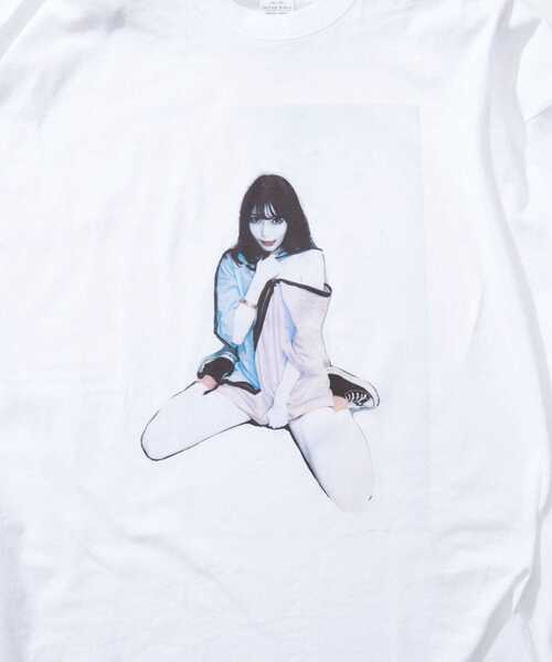 CONVERSE TOKYO（コンバーストウキョウ）の「【CONVERSE TOKYO×米原康正×似鳥沙也加】PAINT ART LONG SLEEVE TEE(1)（Tシャツ/カットソー・レディース・ホワイト・FREE）」の6枚目の写真