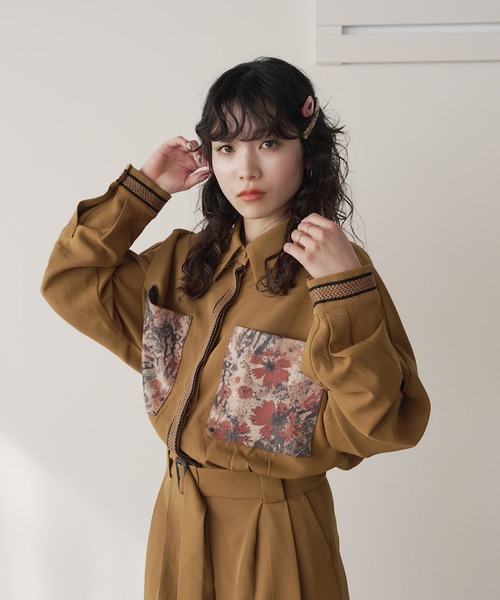 SANSeLF（サンセルフ）の「retro print stitch jumpsuit【SANSeLF】sew23a031（つなぎ/オールインワン・レディース・ブラウン・FREE）」の6枚目の写真