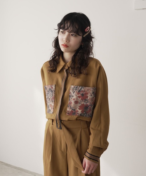 SANSeLF（サンセルフ）の「retro print stitch jumpsuit【SANSeLF】sew23a031（つなぎ/オールインワン・レディース・ブラウン・FREE）」の5枚目の写真