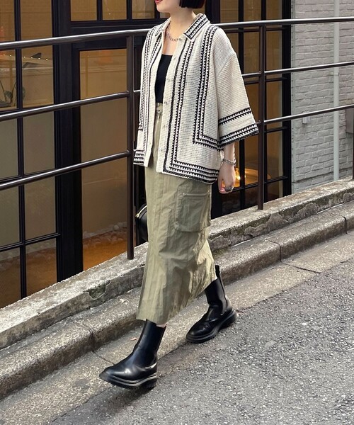 fredy emue（フレディエミュ）の「コットンレース刺繍シャツ（シャツ/ブラウス・レディース・ホワイト系その他/ブラック系その他・38）」の5枚目の写真