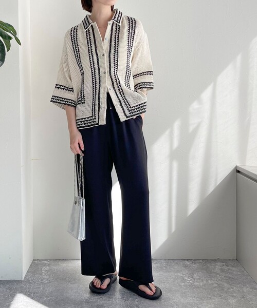 fredy emue（フレディエミュ）の「コットンレース刺繍シャツ（シャツ/ブラウス・レディース・ホワイト系その他/ブラック系その他・38）」の10枚目の写真