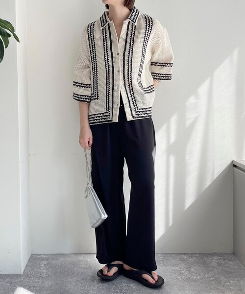 fredy emue（フレディエミュ）の「コットンレース刺繍シャツ（シャツ/ブラウス・レディース・ホワイト系その他/ブラック系その他・38）」の13枚目の写真