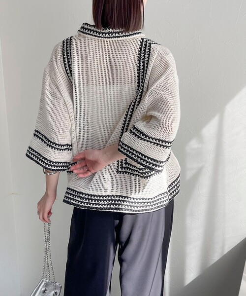 fredy emue（フレディエミュ）の「コットンレース刺繍シャツ（シャツ/ブラウス・レディース・ホワイト系その他/ブラック系その他・38）」の17枚目の写真