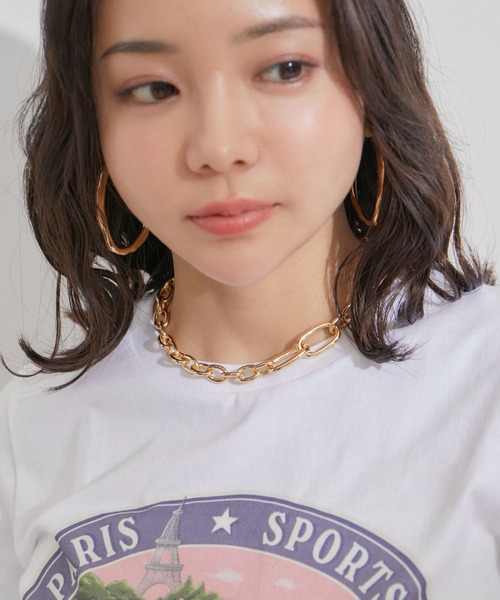 VIS(ビス)の「ミックスチェーンネックレス(ネックレス・レディース・ゴールド/シルバー・FREE)」の1枚目の写真