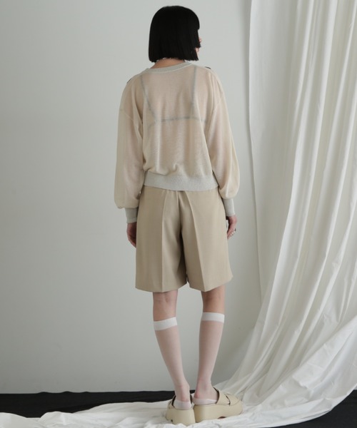 ROSE BUD(ローズバッド)の「エンブロイダリーシアーカーディガン(カーディガン/ボレロ・レディース・ホワイト系その他/グリーン/ブラック・FREE)」の7枚目の写真