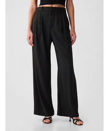 365 ハイライズ プリーツ トラウザーパンツ