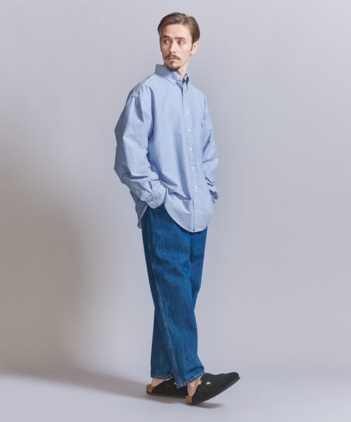 POLO RALPH LAUREN（ポロ ラルフ ローレン）の「＜POLO RALPH LAUREN＞ ビッグフィット  シャツ（シャツ/ブラウス・メンズ・その他1/ホワイト/ライトブルー・L/M/S）」の4枚目の写真