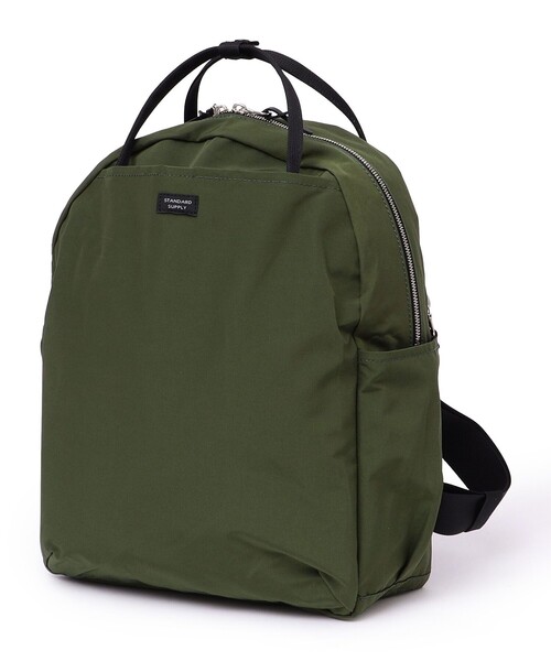 STANDARD SUPPLY（スタンダードサプライ）の「STANDARD SUPPLY:WALLABY（バックパック/リュック・レディース・ブラック/グリーン・ONE SIZE）」の2枚目の写真