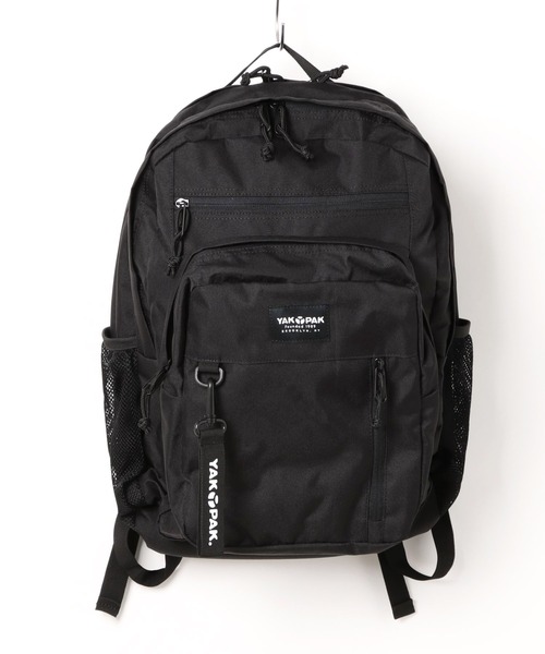 YAKPAK(ヤックパック)の「【YAKPAK】COLLEGE BACKPACK 大容量/A4B4収納可(バックパック/リュック・メンズ・ブラック・フリ-)」の1枚目の写真