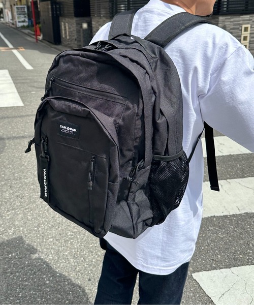 YAKPAK(ヤックパック)の「【YAKPAK】COLLEGE BACKPACK 大容量/A4B4収納可(バックパック/リュック・メンズ・ブラック・フリ-)」の7枚目の写真