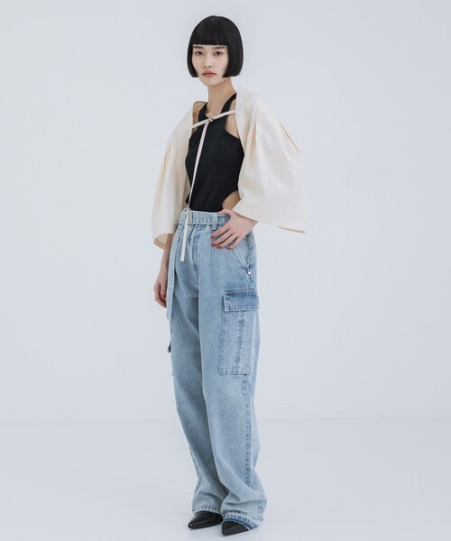 IHNN(イン)の「【IHNN/イン】WIDE HALFSLEEVE BOLERO(シャツ/ブラウス・レディース・キナリ・FREE)」の3枚目の写真