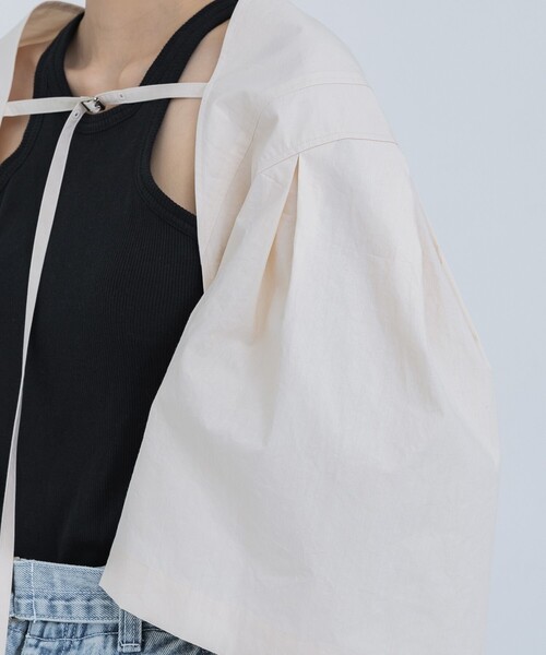 IHNN(イン)の「【IHNN/イン】WIDE HALFSLEEVE BOLERO(シャツ/ブラウス・レディース・キナリ・FREE)」の8枚目の写真