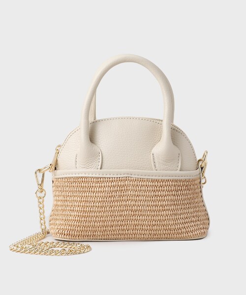 GALLEST（ギャレスト）の「◆【AULENTTI】コンビショルダーバッグ（ショルダーバッグ・レディース・ブラック/ベージュ・00）」の4枚目の写真