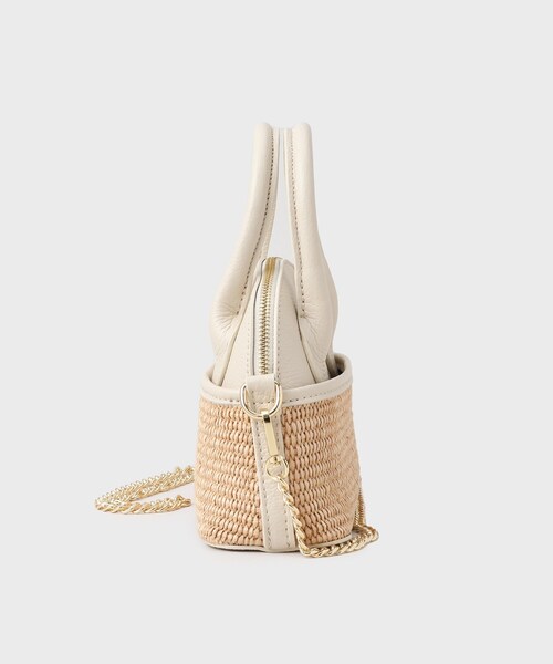 GALLEST（ギャレスト）の「◆【AULENTTI】コンビショルダーバッグ（ショルダーバッグ・レディース・ブラック/ベージュ・00）」の5枚目の写真