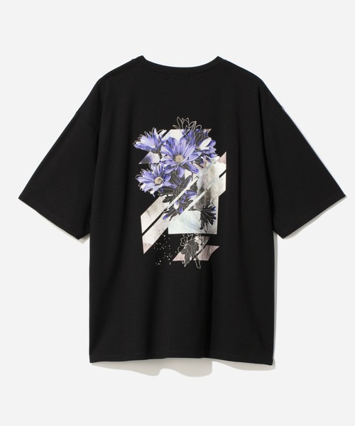 HARE（ハレ）の「バックコラージュポンチカットソー(HARE)（Tシャツ/カットソー・メンズ・ホワイト/ブルー/ブラック/ブルー系その他/ピンク・SMALL/MEDIUM）」の2枚目の写真