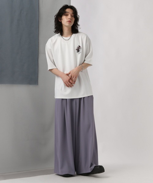 HARE（ハレ）の「バックコラージュポンチカットソー(HARE)（Tシャツ/カットソー・メンズ・ホワイト/ブルー/ブラック/ブルー系その他/ピンク・SMALL/MEDIUM）」の7枚目の写真