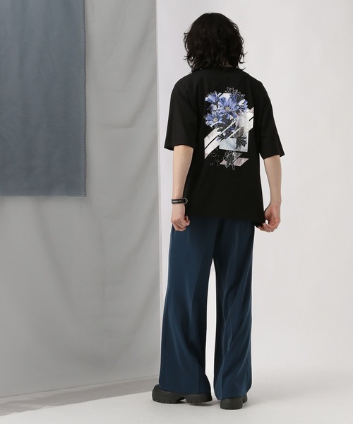 HARE（ハレ）の「バックコラージュポンチカットソー(HARE)（Tシャツ/カットソー・メンズ・ホワイト/ブルー/ブラック/ブルー系その他/ピンク・SMALL/MEDIUM）」の10枚目の写真