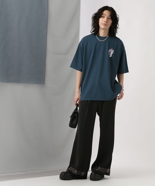 HARE（ハレ）の「バックコラージュポンチカットソー(HARE)（Tシャツ/カットソー・メンズ・ホワイト/ブルー/ブラック/ブルー系その他/ピンク・SMALL/MEDIUM）」の13枚目の写真