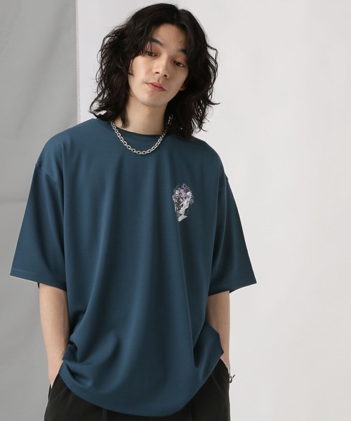 HARE（ハレ）の「バックコラージュポンチカットソー(HARE)（Tシャツ/カットソー・メンズ・ホワイト/ブルー/ブラック/ブルー系その他/ピンク・SMALL/MEDIUM）」の15枚目の写真