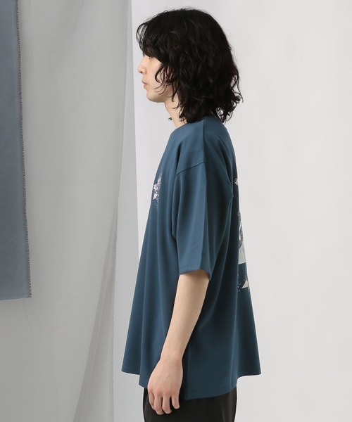 HARE（ハレ）の「バックコラージュポンチカットソー(HARE)（Tシャツ/カットソー・メンズ・ホワイト/ブルー/ブラック/ブルー系その他/ピンク・SMALL/MEDIUM）」の18枚目の写真