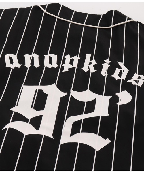 ANAP kids（アナップキッズ）の「ベースボール風半袖シャツ（シャツ/ブラウス・キッズ・ブラック/ライトブルー・110cm/120cm/130cm）」の19枚目の写真