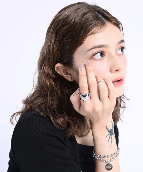 ADRER ROGO RING ロゴリング　指輪19号 ADRER（アドラー）の「ADRER ROGO RING/ロゴリング（リング