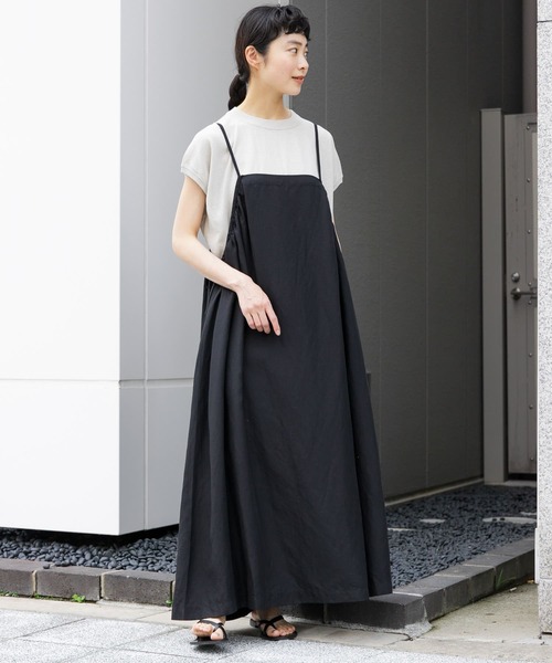 かぐれ（カグレ）の「リヨセルリネンキャミワンピース（ワンピース