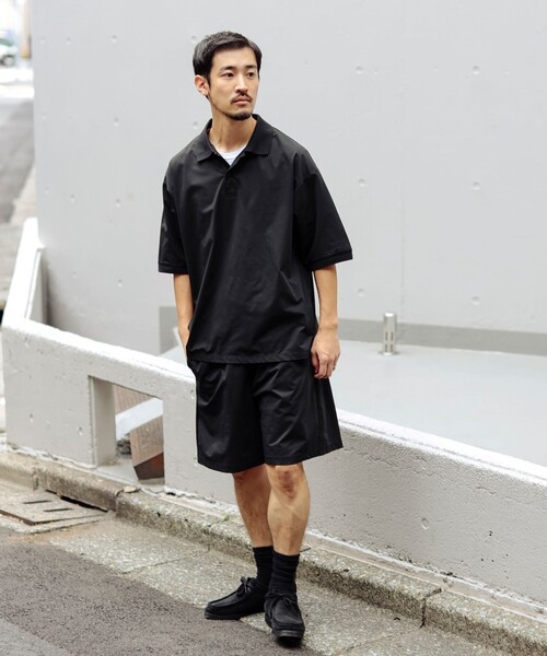 B:MING by BEAMS（ビーミングバイビームス）の「ストレッチ メッシュ ソリッド ポロシャツ（ポロシャツ・メンズ・ブラック/ブラウン系その他5・SMALL/MEDIUM/LARGE/X-LARGE）」の4枚目の写真