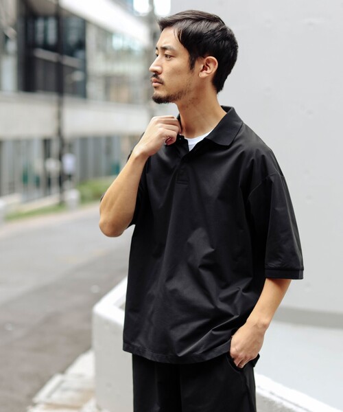 B:MING by BEAMS（ビーミングバイビームス）の「ストレッチ メッシュ ソリッド ポロシャツ（ポロシャツ・メンズ・ブラック/ブラウン系その他5・SMALL/MEDIUM/LARGE/X-LARGE）」の7枚目の写真