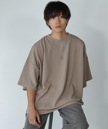 SOPHNET 24SS 半袖 オーバーサイズ ビッグ スウェット Tシャツ M improves tシャツ USコットン オーバーサイズ ヘンリーネック