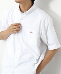 【DANTON/ダントン】CMX DOT BUTTON BD S/S SHIRT 半袖 ボタンダウンシャツ