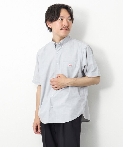 DANTON（ダントン）の「【DANTON/ダントン】CMX DOT BUTTON BD S/S SHIRT 半袖 ボタンダウンシャツ（シャツ/ブラウス・メンズ・ホワイト/ホワイト系その他4/チャコールグレー・40/42/38/44）」の14枚目の写真
