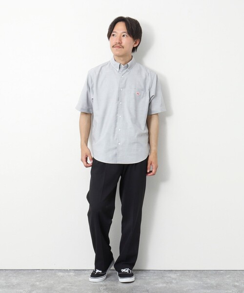 DANTON（ダントン）の「【DANTON/ダントン】CMX DOT BUTTON BD S/S SHIRT 半袖 ボタンダウンシャツ（シャツ/ブラウス・メンズ・ホワイト/ホワイト系その他4/チャコールグレー・40/42/38/44）」の18枚目の写真