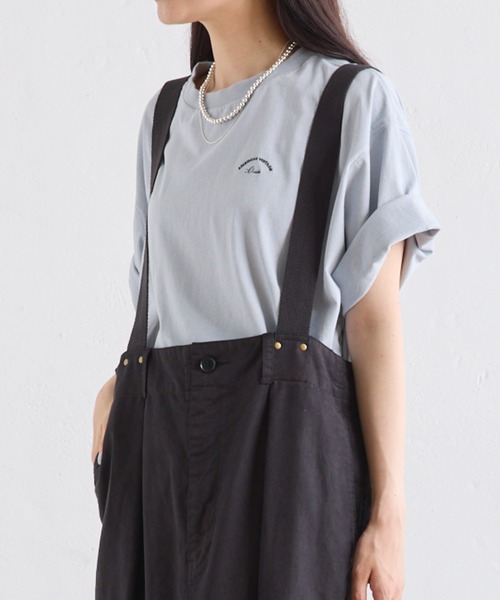 PUAL CE CIN(ピュアルセシン)の「汗に負けない!ハーフスリーブTシャツ(Tシャツ/カットソー・レディース・ベージュ/サックスブルー/イエロー/オフホワイト・FREE)」の2枚目の写真