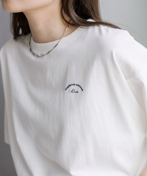 PUAL CE CIN(ピュアルセシン)の「汗に負けない!ハーフスリーブTシャツ(Tシャツ/カットソー・レディース・ベージュ/サックスブルー/イエロー/オフホワイト・FREE)」の9枚目の写真