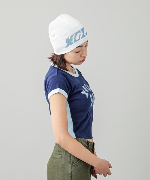 X-girl（エックスガール）の「NUMBERING S/S BABY TEE（Tシャツ/カットソー・レディース・ブラック/ホワイト/ネイビー・S/M）」の7枚目の写真